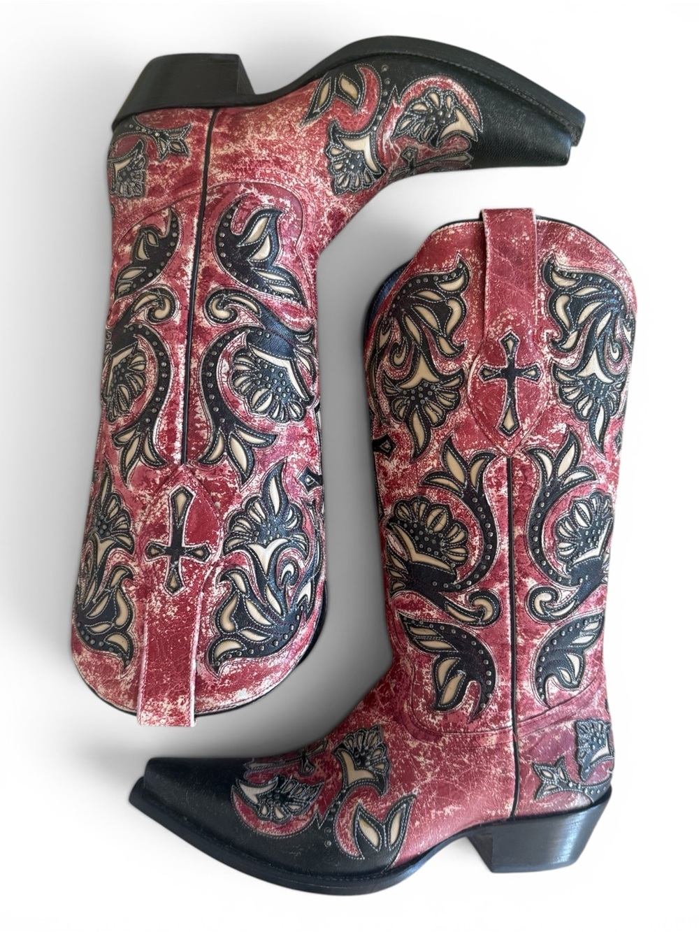 Black Star Red “Trinity” Western Boot